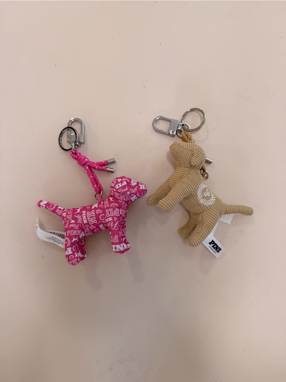 VS PINK doggie bag charms (2)